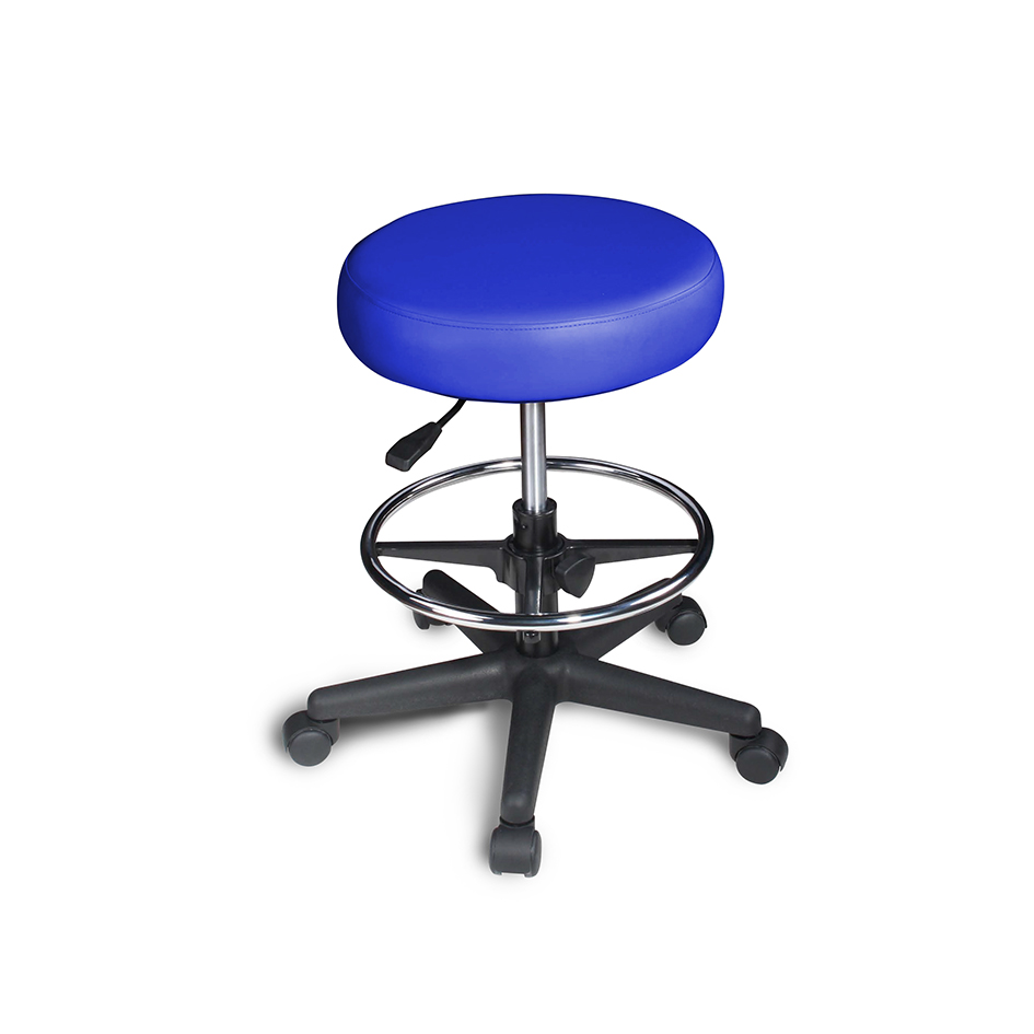 כיסא מטפל מרופד ועבה ללא משענת וחישוק MS-02