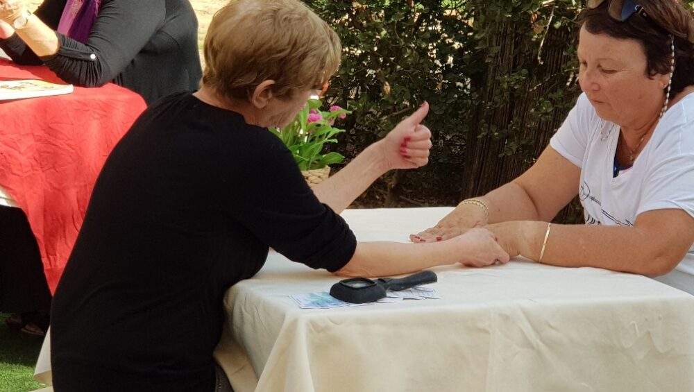 אבחון בכף יד