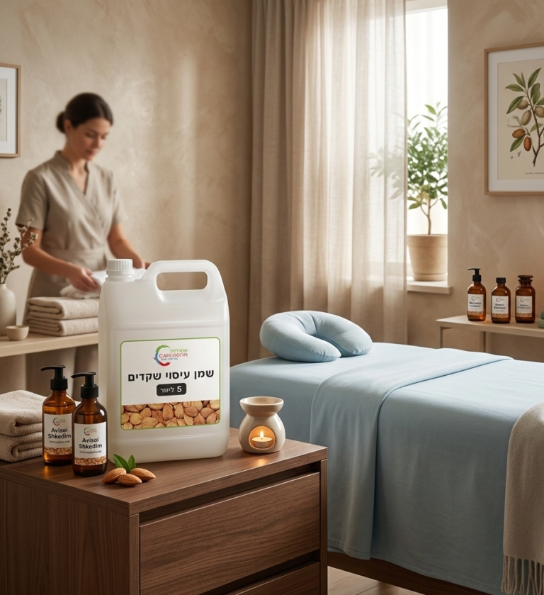 שמן עיסוי שקדים בגלון חיסכון